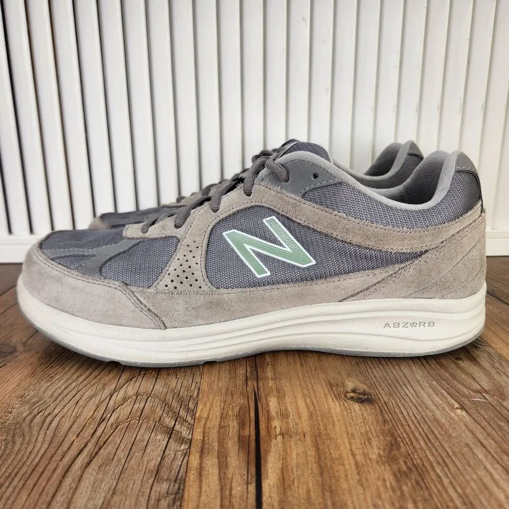 New Balance 877 Walking Shoes Mens Sz 11 4E Extra Wide Gray Low Sneakers MW877GT